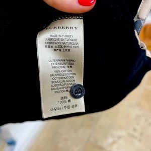 Mens Black Burberry Polo